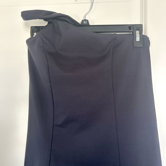 Willit Black One-Shoulder Workout Mini Dress XS - Picture 3 of 4